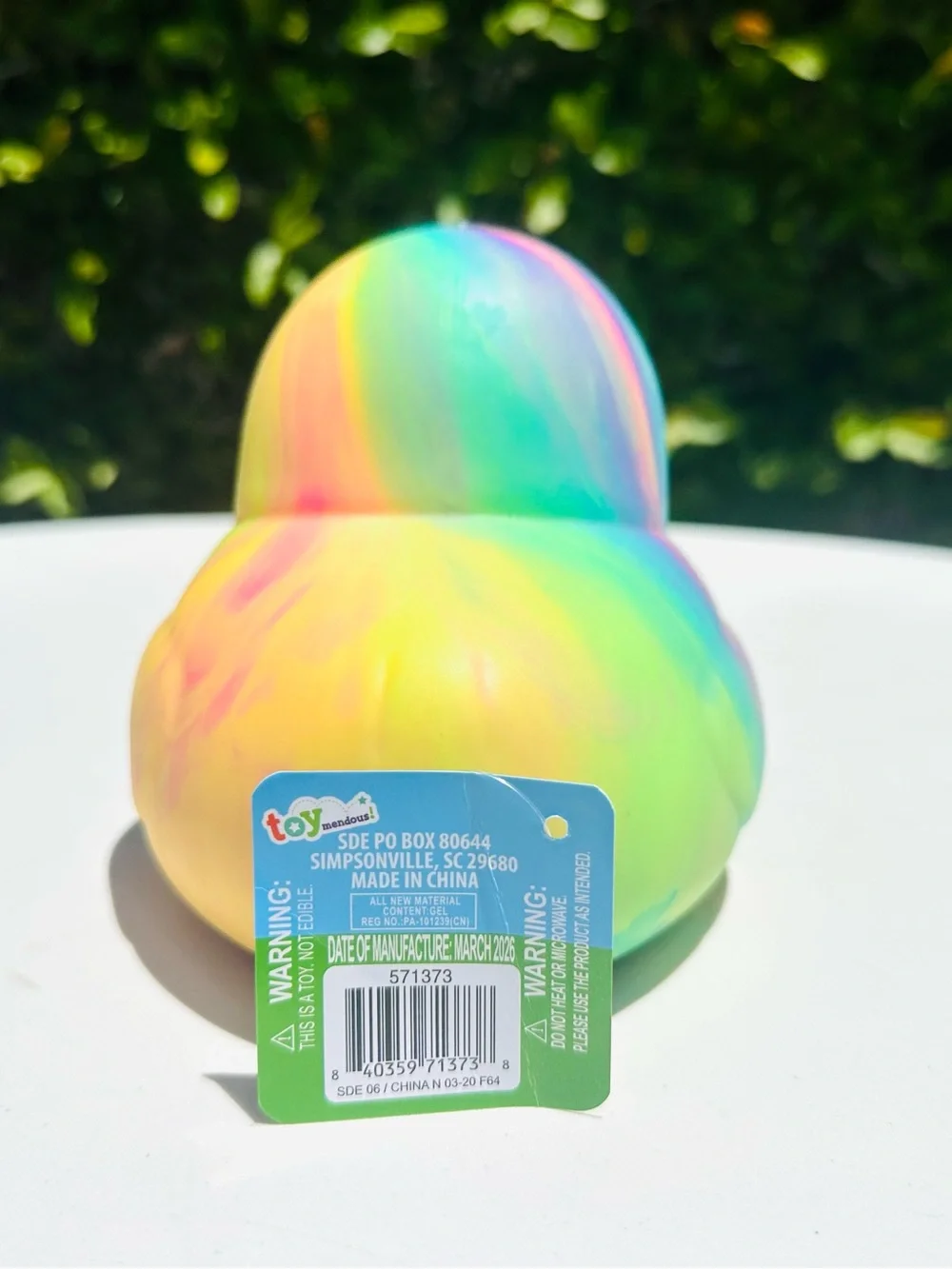 Viral Tie Dye Squishy Duck Stress Toy Sensory Fidget Toy New With Tag